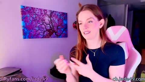 Snapshot of jade49 chatting on February 8, 10:51 pm Jade49 online show from February 8, 10:51 pm