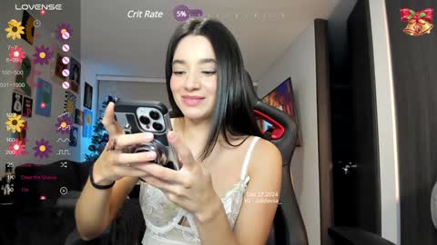 Snapshot of julidavila chatting on December 28, 1:08 am Jeimy Help me to reach 100 thumbs up online show from December 28, 1:08 am