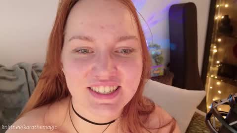 Snapshot of karathemagic chatting on February 9, 7:05 am I am here around 5am GMT karathemagic online show from February 9, 7:05 am