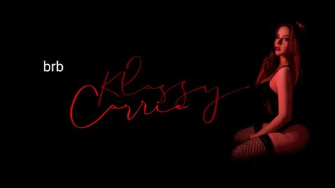 I am real and klassy..  online show from November 29, 9:07 pm