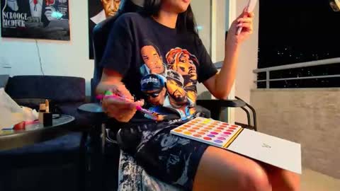 Snapshot of latin_couple77 chatting on April 16, 1:28 am Sara y Andy online show from April 16, 1:28 am