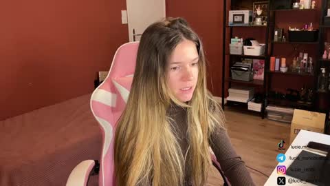 Lucie hot follow me on  online show from January 31, 8:43 am