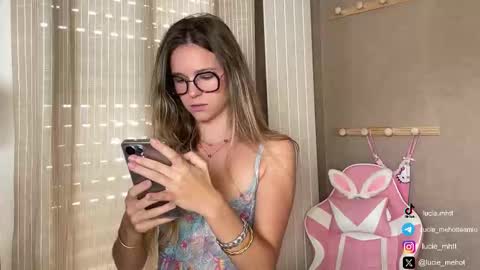 Lucie hot follow me on  online show from September 16, 7:20 am