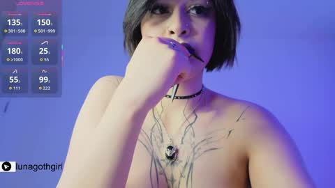 Snapshot of lunagothgirl chatting on April 11, 7:45 am Luna online show from April 11, 7:45 am
