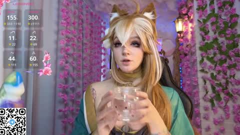 Snapshot of mao_me_meow chatting on February 8, 8:09 am Sasha online show from February 8, 8:09 am