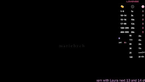 Snapshot of mariebycb chatting on November 30, 3:05 pm Maria online show from November 30, 3:05 pm