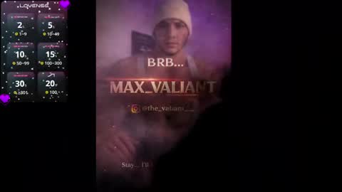 Snapshot of max_valiant1 chatting on July 12, 11:01 am max_valiant1 online show from July 12, 11:01 am