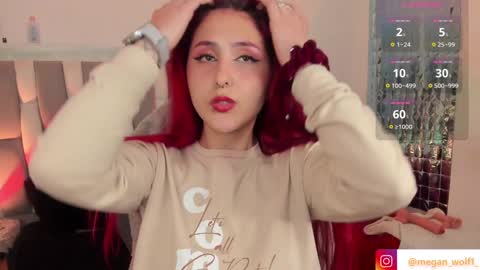 Snapshot of megan_wolf_1 chatting on December 12, 6:25 am  Megan  Online 1200am To 600 am Colombian time online show from December 12, 6:25 am