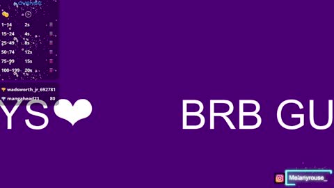 melanyrouse1 online show from January 23, 3:58 am