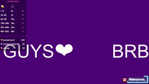 melanyrouse1 online show from February 4, 11:49 pm