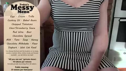 Snapshot of messyxdresser chatting on February 11, 10:31 am messyxdresser online show from February 11, 10:31 am