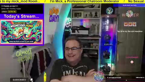 Snapshot of mick_mod chatting on June 10, 6:07 pm Professional Moderator Mick Mickey online show from June 10, 6:07 pm