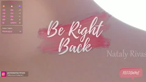 Snapshot of missnataly_ chatting on November 12, 12:55 am Nataly Rivas online show from November 12, 12:55 am