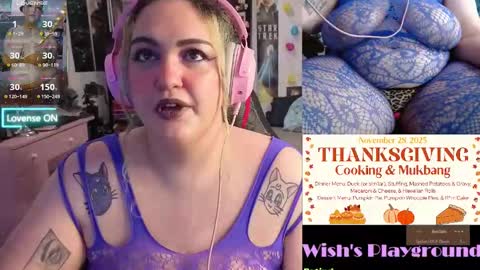 Snapshot of nevermakeawish chatting on November 13, 6:23 am Wishs Playground online show from November 13, 6:23 am