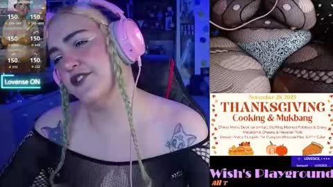 Snapshot of nevermakeawish chatting on November 18, 7:13 am Wishs Playground online show from November 18, 7:13 am