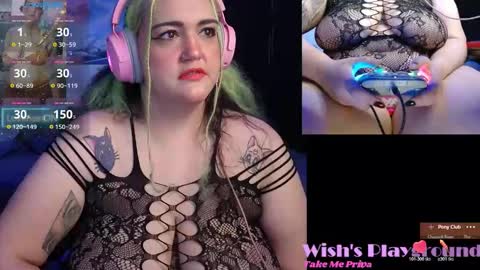 Snapshot of nevermakeawish chatting on December 16, 9:14 am Wishs Playground online show from December 16, 9:14 am