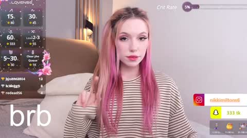 Snapshot of nikkimiltons chatting on December 8, 8:41 am Nikki online show from December 8, 8:41 am