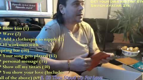 Chris online show from April 15, 6:37 pm