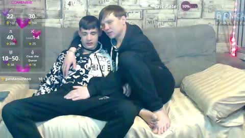 Max tall dark-haired guy with tattoos and Phil blond-haired online show from May 2, 4:06 am