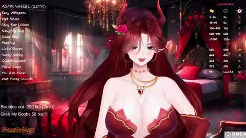 Snapshot of passionyx chatting on February 1, 4:35 am Succubus Nyx online show from February 1, 4:35 am