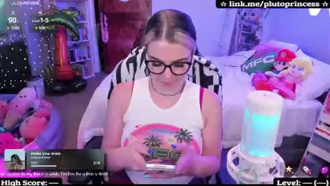 Snapshot of plutoprincess69 chatting on July 28, 4:08 am Pluto Princess online show from July 28, 4:08 am