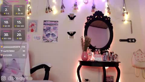 Snapshot of posigore chatting on December 13, 8:58 pm Anna Goth independient model online show from December 13, 8:58 pm