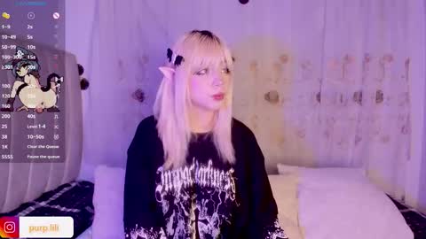 Snapshot of purplelilith3 chatting on February 19, 6:20 am Purple Lilith online show from February 19, 6:20 am