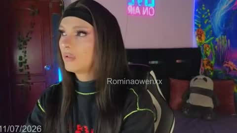 Snapshot of rominaowenxx chatting on July 11, 9:56 am ROMINA OWEN online show from July 11, 9:56 am