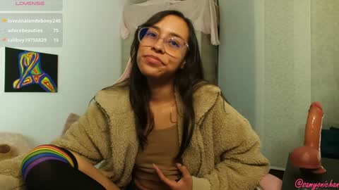 Snapshot of samyonichan chatting on January 7, 7:20 am Special show on 17 december and 23 UwU online show from January 7, 7:20 am