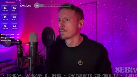 Sebastian online show from January 6, 10:15 pm