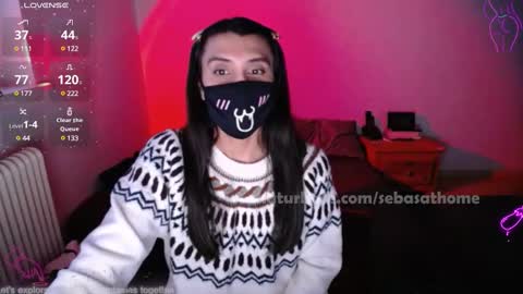 Snapshot of sebasathome chatting on December 2, 7:03 am Nip online show from December 2, 7:03 am