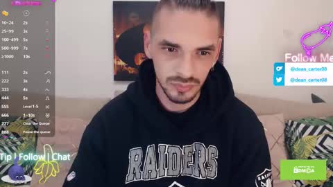 Snapshot of secret_sir chatting on October 1, 3:18 pm Dean Carter online show from October 1, 3:18 pm