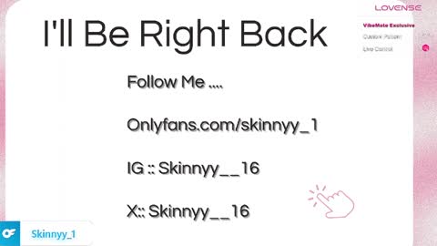 Skinnyy   online show from April 28, 6:51 am