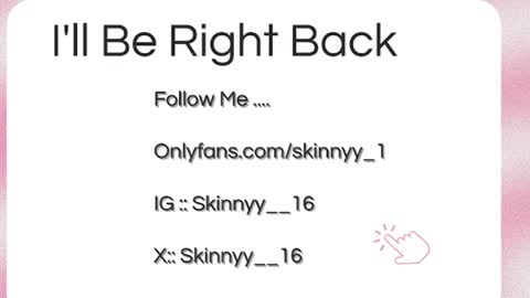 Skinnyy   online show from July 29, 2:10 am