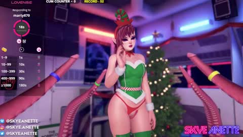 Snapshot of skyeanette chatting on December 7, 2:20 am SkyeAnette online show from December 7, 2:20 am