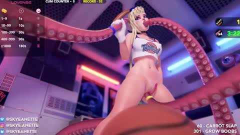 Snapshot of skyeanette chatting on February 1, 2:16 am SkyeAnette online show from February 1, 2:16 am