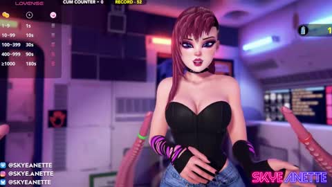 Snapshot of skyeanette chatting on February 7, 2:08 am SkyeAnette online show from February 7, 2:08 am