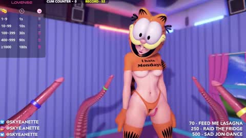 Snapshot of skyeanette chatting on February 8, 2:15 am SkyeAnette online show from February 8, 2:15 am