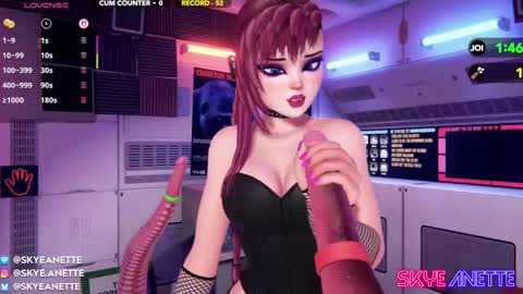 Snapshot of skyeanette chatting on March 1, 2:15 am SkyeAnette online show from March 1, 2:15 am