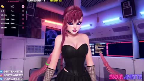 Snapshot of skyeanette chatting on March 2, 2:08 am SkyeAnette online show from March 2, 2:08 am