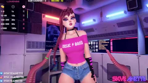 Snapshot of skyeanette chatting on March 7, 2:15 am SkyeAnette online show from March 7, 2:15 am