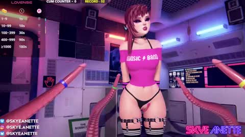 Snapshot of skyeanette chatting on March 8, 2:12 am SkyeAnette online show from March 8, 2:12 am