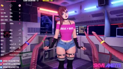 Snapshot of skyeanette chatting on March 9, 2:07 am SkyeAnette online show from March 9, 2:07 am