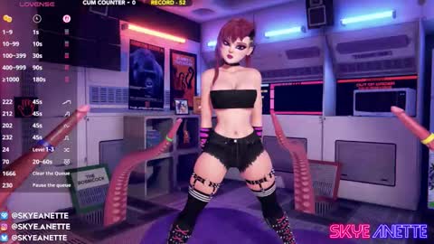 Snapshot of skyeanette chatting on September 19, 1:18 am SkyeAnette online show from September 19, 1:18 am