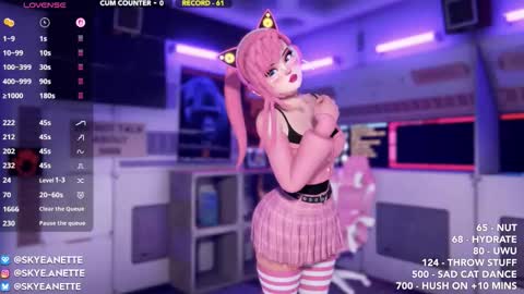 Snapshot of skyeanette chatting on November 22, 2:10 am SkyeAnette online show from November 22, 2:10 am