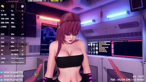 Snapshot of skyeanette chatting on December 1, 2:16 am SkyeAnette online show from December 1, 2:16 am