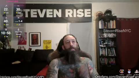 Snapshot of stevenrisenyc chatting on May 31, 10:55 am StevenRiseNYC online show from May 31, 10:55 am