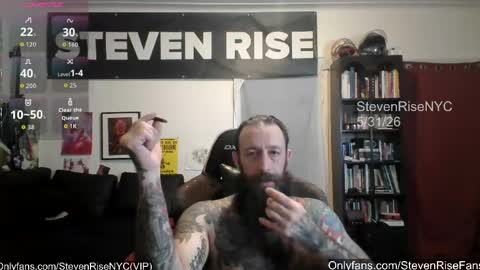 Snapshot of stevenrisenyc chatting on June 1, 1:40 am StevenRiseNYC online show from June 1, 1:40 am