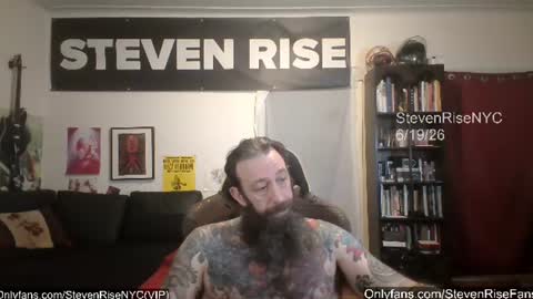 Snapshot of stevenrisenyc chatting on June 20, 10:40 am StevenRiseNYC online show from June 20, 10:40 am