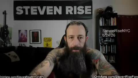 Snapshot of stevenrisenyc chatting on June 24, 12:48 pm StevenRiseNYC online show from June 24, 12:48 pm